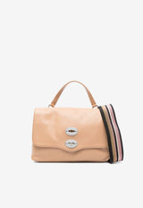 Zanellato Small Postina Leather Shoulder Bag Beige 0680100050000S_Z0294