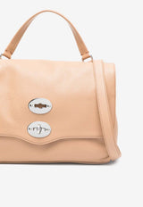 Zanellato Small Postina Leather Shoulder Bag Beige 0680100050000S_Z0294