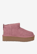 UGG Kids Girls Classic Ultra Mini Platform Boots Pink 1157791K_PDW