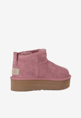 UGG Kids Girls Classic Ultra Mini Platform Boots Pink 1157791K_PDW