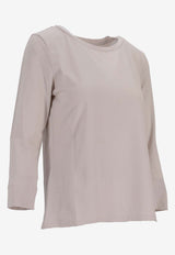 Max Mara Durata Long-Sleeved T-shirt Beige 2519971023600DURATA_1