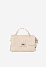 Zanellato Small Postina Plissè Top Handle Bag Cream 0680902090000S_Z1102