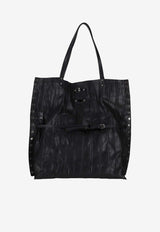 Zanellato Medium A' Spasso Allacciata Plissè Tote Bag  Black 0692302090000M_Z0001