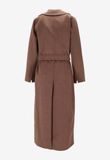 S Max Mara Poldo Belted Wool Coat Brown 2529016043600POLDO_078