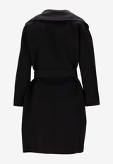 S Max Mara Messi Belted Wool Wrap Coat Black 2529016061600MESSI_013