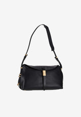 PINKO Medium Leather Saddle Shoulder Bag Black 105049A1ZX_Z99Q