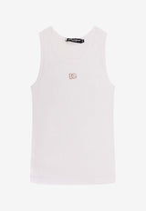 Dolce & Gabbana DG Rhinestone Tank Top White F8V40ZGDDL8W0800_White_40005338