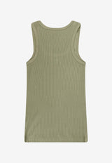 PINKO Logo Embroidered Tank Top Green 100807A338U84_Green_44130264