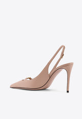 Dolce & Gabbana Lollo 90 Leather Slingback Pumps Nude CG1022A195380095_Nude_40005269