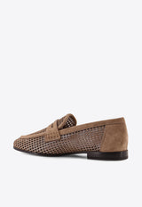 Brunello Cucinelli Perforated Suede Loafers Brown MZDVC3182C2767_CHESTNUT_40000119