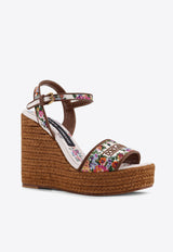 Dolce & Gabbana Lolita 90 Floral Wedge Sandals Multicolor CZ0318A64838V135_MultiColour_40005169