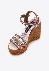Dolce & Gabbana Lolita 90 Floral Wedge Sandals Multicolor CZ0318A64838V135_MultiColour_40005169