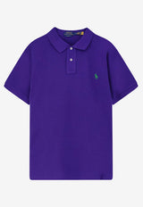 Polo Ralph Lauren Embroidered Pony Polo T-shirt Purple 710795080028_CHALET PURPLE_48136943