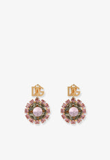Dolce & Gabbana DG Logo Embellished Drop Earrings Multicolor WES2R1W111187579_MultiColour_40005123