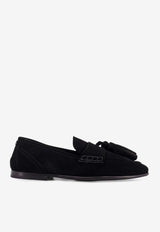 Dolce & Gabbana Split Suede Tassel Loafers Black A50734AT44180999_Black_40005219