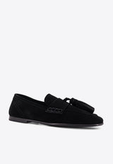 Dolce & Gabbana Split Suede Tassel Loafers Black A50734AT44180999_Black_40005219