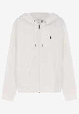 Polo Ralph Lauren Embroidered Pony Zip-Up Hooded Sweatshirt White 710881517083_White_48136950
