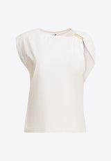 Draped Crewneck T-shirt