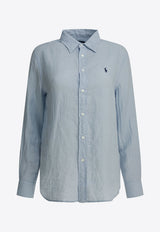 Logo-Embroidered Buttoned Shirt