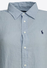 Logo-Embroidered Buttoned Shirt