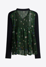 V-neck Buttoned Cardigan