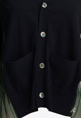 V-neck Buttoned Cardigan