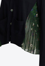 V-neck Buttoned Cardigan