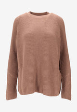 S Max Mara Molveno Ribbed Wool Sweater Camel 2529366121600MOLVENO_002
