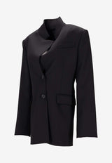 PINKO Fausta Wool-Blend Blazer Black 106098A306_Z99