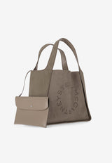 Stella McCartney Perforated Logo Tote Bag Khaki 502793WP0590_2942