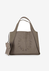 Stella McCartney Perforated Logo Tote Bag Khaki 502793WP0590_2942