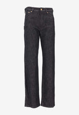 S Max Mara Alan Long Straight-Leg Jeans Black 2529136083600ALAN_001