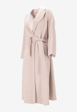 S Max Mara Esturia Belted Wool Long Coat Ecru 2529016081600ESTURIA_031