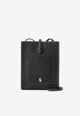 Ralph Lauren Play Grained Leather Crossbody Bag Black 427960562016_001