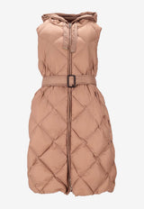 Max Mara The Cube Tregil Knee-Length Padded Vest Pink 2529296075600TREGIL_040 CA