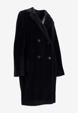 S Max Mara Roseto Double-Breasted Wool Coat Midnight Blue 2529016113600ROSETO_005