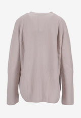 S Max Mara Molveno Ribbed Wool Sweater White 2529366121600MOLVENO_001