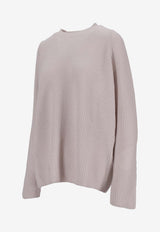 S Max Mara Molveno Ribbed Wool Sweater White 2529366121600MOLVENO_001