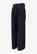 S Max Mara Siri High-Waist Tailored Pants Navy 2529136061600SIRI_001