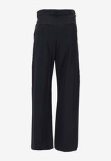 S Max Mara Siri High-Waist Tailored Pants Navy 2529136061600SIRI_001