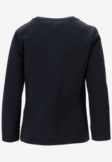 S Max Mara Cabiria Long-Sleeved T-shirt Navy 2529976051600CABIRIA_006