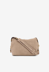 PINKO Small Saddle Suede Shoulder Bag Beige 105895A0F6C50Q_Beige_44130405