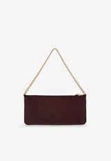 PINKO Horizontal Flat Leather Shoulder Bag Burgundy 102747A0F1R49Q_Burgundywine_44130344