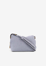 PINKO Small Saddle Suede Shoulder Bag Light Blue 105895A0F6E37Q_Clear Blue_44130445