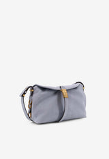 PINKO Small Saddle Suede Shoulder Bag Light Blue 105895A0F6E37Q_Clear Blue_44130445