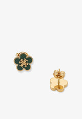 Tory Burch Forget Me Not Kira Stud Earrings Green 147151302_Golden_40005300