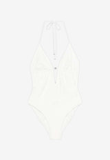 Tory Burch Halterneck One-Piece Swimsuit White 178581100_White_40005310