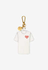 PINKO Amore T-shirt Charm Keyring White 106363A0F1ZRFQ_White_44130175