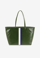 Tory Burch Racer Coated Canvas Tote Bag Green 178726300_Green_40005297