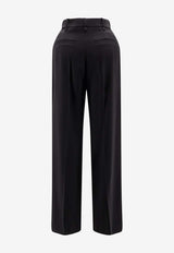 Elisabetta Franchi Tailored Straight-Leg Pants Black PA16761E2110_Black_41973123